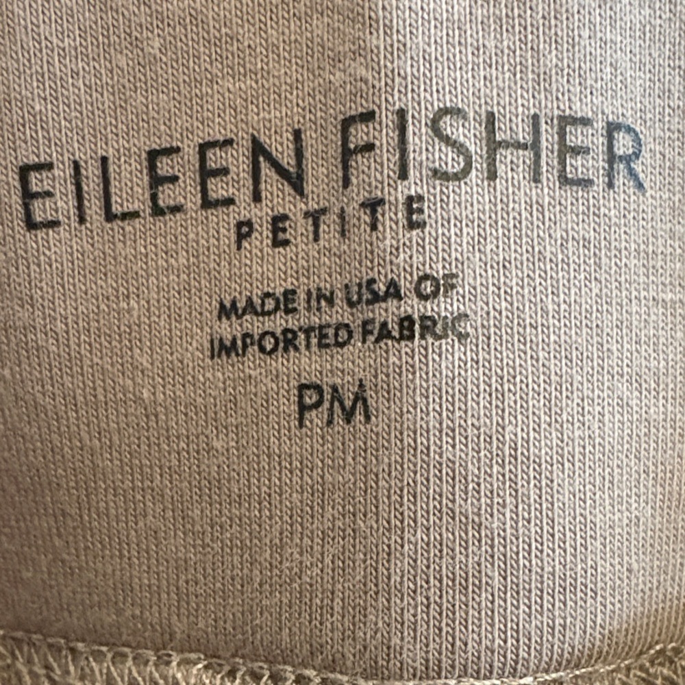 Eileen Fisher Petite Tan‎ Pants Set Med. Pants Large Top - Picture 3 of 6